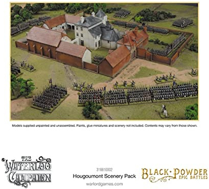 Warlord Black Powder Epic Battles: The Waterloo Campaign Hougoumont Scenery Pack Military Table Top Wargaming Plastic Model Kit 318810002