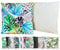 JACK Outdoor Motiv Kissen 45x45cm Lounge Dekokissen inkl. Füllung Wasserabweisend Sitzkissen Garten Stuhl, Farbe:Dschungelblätter