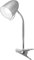 Schreibtischlampe Tischleuchte Leselampe Klemmleuchte Nachttischleuchte Retro aus Metall mit Schwanenhals, schwenkbar, mit Schnurschalter, Fassung E27 (ohne Leuchtmittel, Klemmleuchte silber)