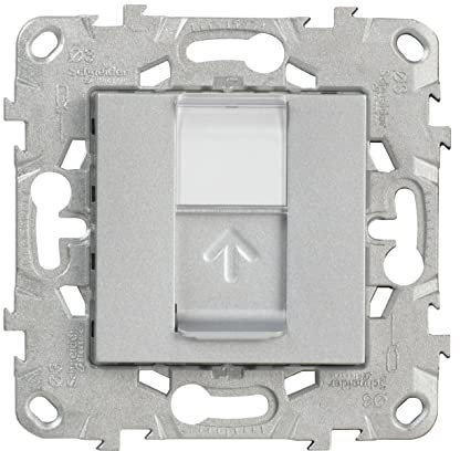 Prise RJ45 CAT 6 STP Aluminium Unica