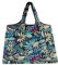Lin’s Liliana große Faltbare Tasche 50x66cm, wiederverwendbare Einkauftasche leichte Handtasche schnelltrocknend reißfest für Einkauf Reise Ausflug (Blätter)
