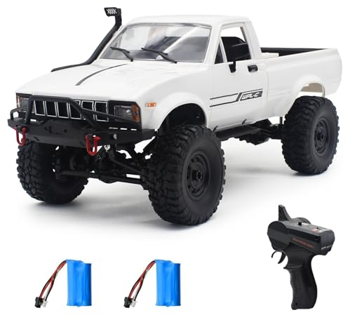 Mostop Camión teledirigido 1:16, escala completa 4WD Off-Road RC Camión, RC Car con 2 baterías y control de dirección de ritmo, modelo de velocidad de elevación, juguete adecuado para niños