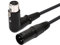 Oluote 3 Poliges XLR Stecker Buchse 90 Grad Rechtwinkliges Mikrofon Audio Verlängerungskabel (5M)
