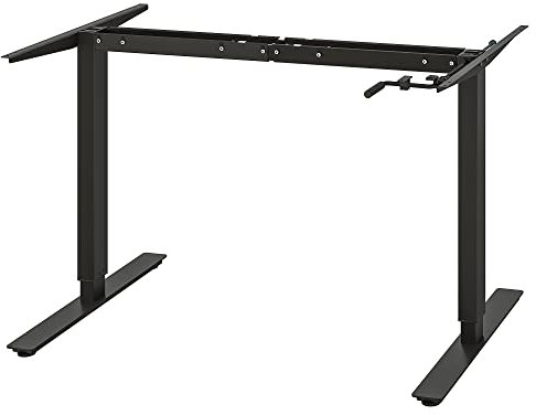 IKEA TROTTEN Untergestell Sit/Stand f Tischplatte, 120/160 cm, anthrazit