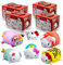 #sbabam, Hello Kitty Plush, Giochi per Bambini da Edicola, Peluche Morbidissimo e Colorato, Piccoli Pupazzi Collezionabili, Pupazzo Gioco per Bambino, Regalo Bambini Pupazzetti, Pack da 4