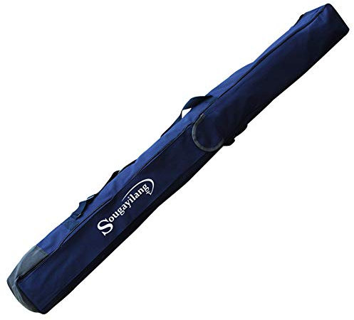 Sougayilang Custodia per canna da pesca, organizer per canne da pesca, borsa da viaggio per canna da pesca e mulinello, 160 cm