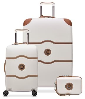 DELSEY Paris Chatelet Air 2.0 Hartschalengepäck mit Spinnrollen, Angora, 2 Piece Set (19/28), Chatelet Air 2.0 Hartschalengepäck mit Spinnrollen