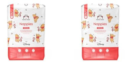 Amazon-Marke: Mama Bear Disney Ultra Dry Windeln Größe 2 (3-6 kg), Weiß, 84 Stück (1-er Pack) (Packung mit 2)