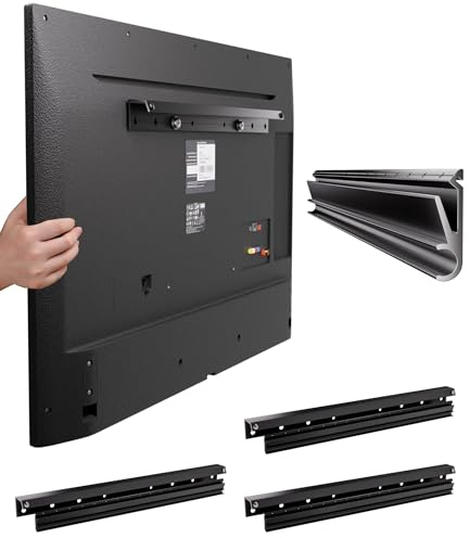 Fulifix 3 Pack No Stud TV Mount for 22-55 Inch TVs, Drywall TVs Wall Bracket No Drill, No Damage, Non Screws, Studless TV Wall Mount Max VESA 400x400mm up to 100 lbs