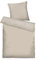 TOM TAILOR Satin-Bettwäsche, 80x80 cm + 155x220 cm, 100% Baumwolle/Satin, mit Doppelnaht am Kissen, Wendemotiv und farbigem Markenreißverschluss, TWO-TONE SOLID COLORS Beige (Sunny Sand)