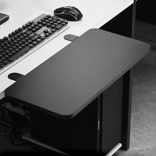 IkErna Faltbare Tastaturschale - Ergonomische Schreibtisch -Verlängerung Armlehnen Regal Zum Stützen Von Armen Und Zur Reduzierung Der Handmüdung/Black/55 * 25Cm