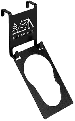 MagiDeal Campingtisch, Gastankhalterung, Outdoor-Gastankhalter, Gaskanister-Zubehör, Metall, Flacher Gastank-Aufhänger zum Wandern, Kochen, Stil b