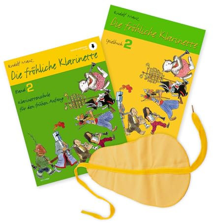 Die fröhliche Klarinette 2 + Spielbuch: (Starterset) mit Audio Online - Klarinettenschule Band 2 von Rudolf Mauz - ISBN 9783795724252, 9783795748104 + Soundman Klarinettewischer