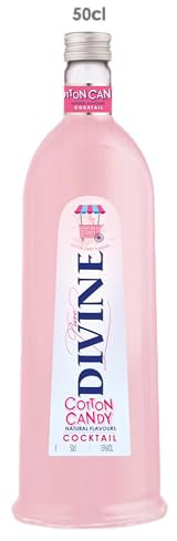 Pure Divine - Tasty Cotton Candy Cocktail - Liqueur aromatisée à base de vodka - 15 pourcent vol (1 x 0,50 l)