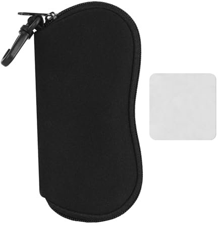 Morbida Occhiali Custodia Con Clip da Cintura Borsa per Occhiali con Cerniera Custodia per Occhiali Portatile Borsa per Occhiali da Sole Astucci per Occhiali per Donna Uomo Occhiali