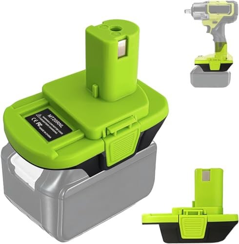 NUOGEDZ MT20RNL for Makita for Ryobi Battery Adapter, Conversion for Makita Lithium Battery to for Ryobi 18V P105 P107 P108 Battery Tool