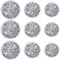 SmallCat 9 PCS Disco Ball Iron on Patches, Western Iron on Patches, Iron on Patches for Clothes, Backpack