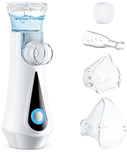 Nebuliser Machine for Adults & Kids, Spray Nebuliser with Charging Function, Handheld Inhaler Easy to Use & Clean, Suit for Home & Travel