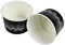 Enpack Einweg Eisbecher aus Pappe 300 Stück - Schwarzes Muster/Pappschalen für Eis, Desserts und Obst - Ideal für Eiscafés, Kinder und Catering - Umweltfreundliche Ice Cream Cups 250ml