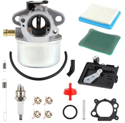 DOCAS 799868 Kit carburatore compatibile per Briggs & Stratton 498170 799872 694202 497586 498254 790821-14111 Carburatore +795259 Filtro aria Pulitore Primer Base