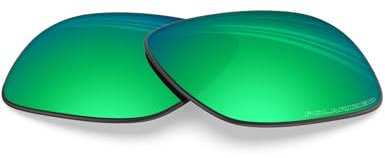 BlazerBuck Polarisierte Ersatzgläser für Oakley Crosslink Pitch OX8037 Brillen gegen Salz, Smaragdgrün, polarisiert, 0