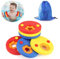 Schwimmflügel für Kinder 6Pcs Schwimmscheiben Float Discs mit Aufbewahrungstasche Arm Schwimmplatte Eva Rund Delphin Schwimmen Geeignet für Junge Mädchen im Alter von 3-6 Jahren Schwimmen zu Lernen