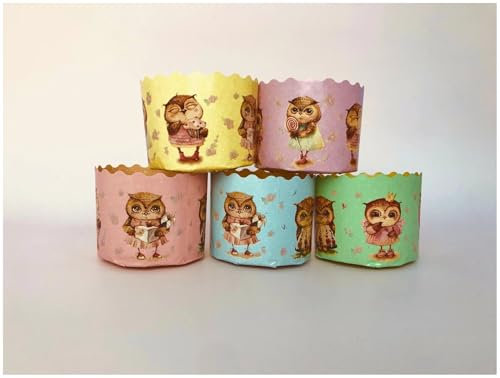 Papierbackform Osterkuchen 3 St. / Бумажная форма для пасок Совы, 3 шт.