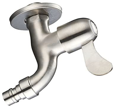 Gatuida Inoxidable Agua Fría Válvula de Práctica y Elegante Compatible con Lavadoras y Lavabos