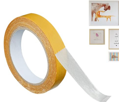 Generisch Extrastarkes Doppelseitiges Montageband | Zweiseitiges Montageklebeband | Hochhaftende Klebestreifen für Heimwerker für Fliesen, Glas, Stoff, Teppich, Teppichboden und Metall