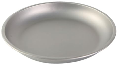 FACAIIO Titan-Camping-Teller, 22 cm/18,5 cm, leicht, tragbar, für Outdoor-Wandern und Picknicks, Grau