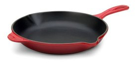 Le Creuset Enameled Cast-Iron 11-3/4-Inch Skillet with Iron Handle, Cherry