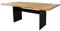 Esstisch Manhattan Eiche massiv 180 x 90 cm, Designer Tisch Massivholz mit Rohstahl Tischgestell, Holztisch Metall Stahl, Premium Esstisch, Design Esstisch Exklusiv!