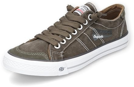 Dockers by Gerli Herren Low-Top Sneaker, Männer Halbschuhe,Business,Freizeit,straßenschuhe,Strassenschuhe,Sportschuhe,Khaki,45 EU