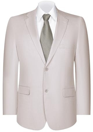 P&L Herren-Anzug-Blazer-Jacke, zwei Knöpfe, Stretch, Sportmäntel, Rugby Tea, 48