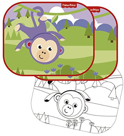 Fisher Price - Set 2 Viseras Parasol Y Lamina para Colorear, Multicolor (Arditex AD-FP10170)