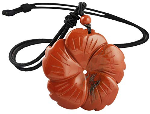 mookaitedecor Plumeria Hawaiian Flowers Anhänger Charm Halskette für Frauen, verstellbare Edelstein-Halsketten