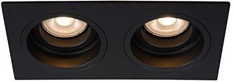LUCIDE EMBED - Recessed Spotlight - 2xGU10 (MR16) - Black