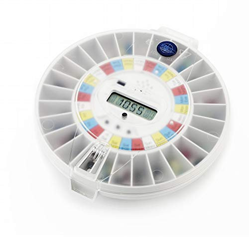 Pivotell® Advance Clear Lid Automatic Pill Dispenser with 24 Alarms - Enhanced Security Technology trusted by the NHS to help Dementia, Alzheimer's & Elderly Patients remember to take their medication