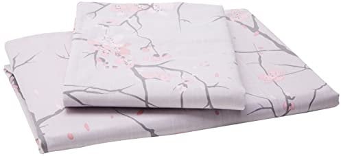 Dreamscene Spring Blossom Duvet Cover with Pillowcase Reversible Floral Bedding Set, Blush Pink - Single