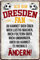 Blechschilder Hier wohnt EIN Dresden Fan/Dresden Fan/Ich Bin Dresden Fan Deko Metallschild Schild Artikel Geschenk zum Geburtstag oder Weihnachten (A - Weiß (20x30))
