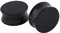 Beydodo Piercing Tunnel 6MM, Ohr Plugs Set Rund Schwarz Piercing Ohr Expander 2PCS