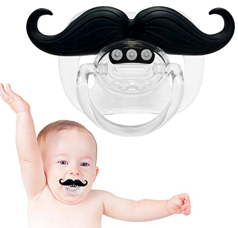 Fowybe Schnurrbart-Schnuller,Lustige Schnuller für 0-6 Monate | Niedlicher Gentleman-Schnurrbart entworfene Baby-Schnuller zur Beruhigung neugeborener Babys