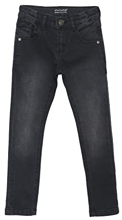 MINYMO Boy's Boy Stretch Slim fit Jeans, Grey Black, 98