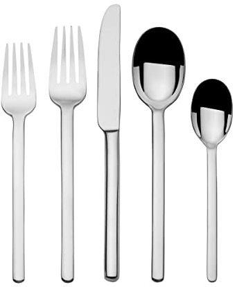 Mikasa 5246695 Zena 18.0 20-teiliges Besteckset aus geschmiedetem Edelstahl