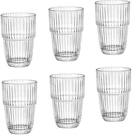 Bormioli Rocco Lot de 6 verres en verre Barshine pour Long Drink 38 cl