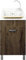 Jo-Bagno.it Mobile Lavatoio Lavanderia 45 x 50 x 84 H in Legno da 1.8 cm con vasca in plastica PVC DOMINA Bianco e Mix (Bianco/Wood Scuro)