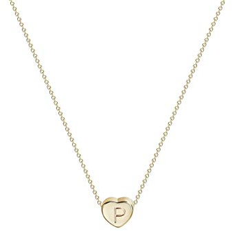 Halsketten Halsketten Lange Chunky Halskette Kette Halsketten Brief Geschenk Name Frauen 26 Mode Anhänger Schmuck Englisch Halsketten & Anhänger Herz Halskette Mädchen ( Color : P , Size : Taille uniq