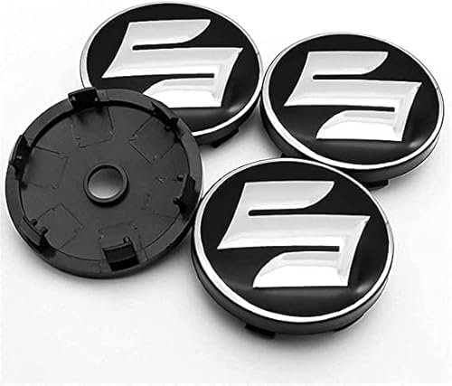 4pcs Capuchons Cache Moyeux de Voiture, pour Suzuki Swift Sport SX4, 54mm, Capuchons Centraux Roue D'insigne Jantes Anti-poussière, Enjoliveurs Étanches, Accessoires Extérieure,A