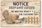 CREATCABIN Chicken Tin Sign Vintage Metal Signs Painting Retro Farmhouse Plaque Poster Wall Art Plaque for Garden Porch Bathroom Kitchen Cafe Wall Christmas Decor 8 x 12 Inch-Keep The Gate Closed