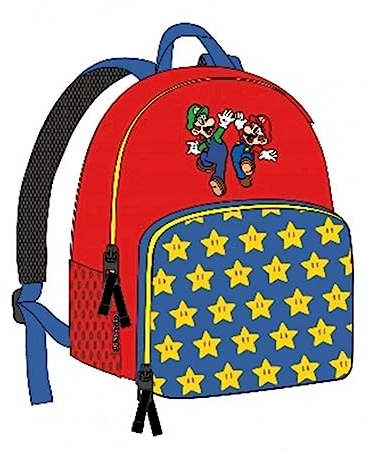 lau-fashion Super Mario Rucksack Kinder Jungen Kindergarten Tagesmutter Tasche 28cm